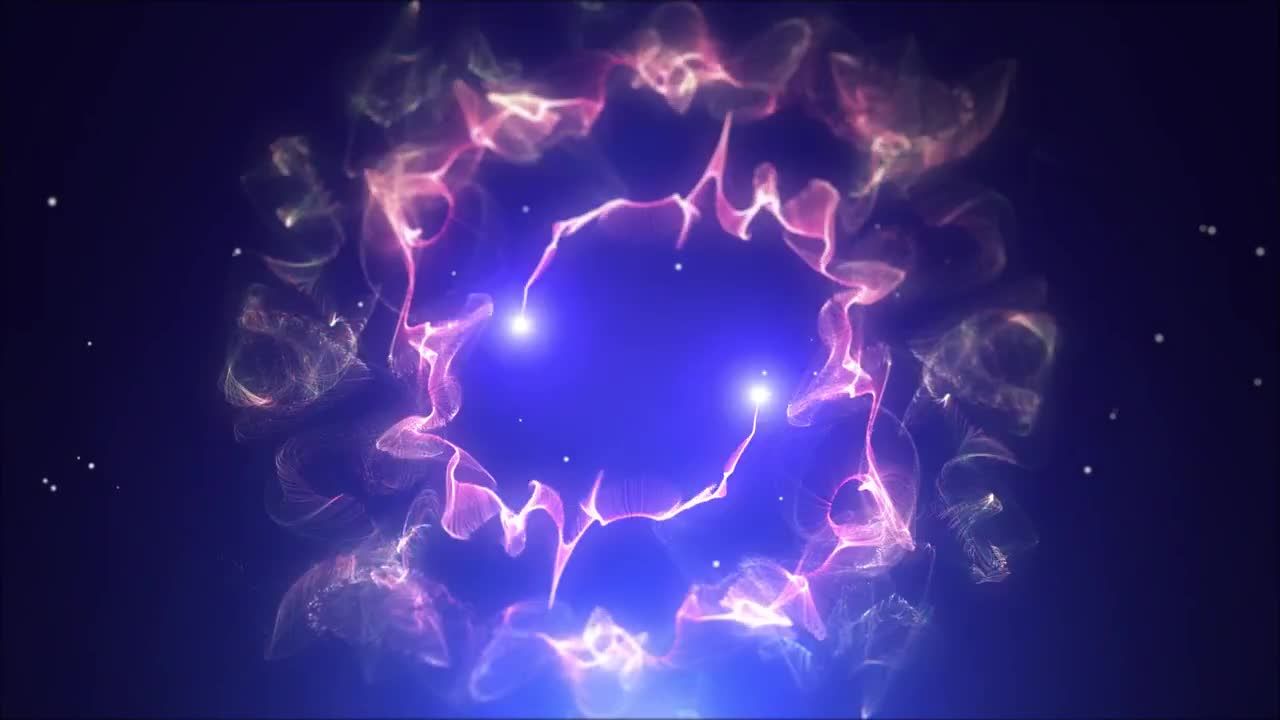 明亮的光线汇聚效果logo展示素材库精选pr模板