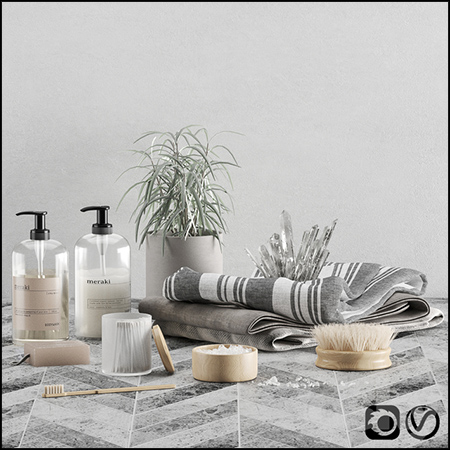 浴室洗浴套装素材之家精选3D模型