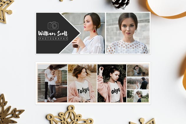 Facebook摄影图片封面设计模板素材库精选 5 Facebook Cover for Photography插图(1)