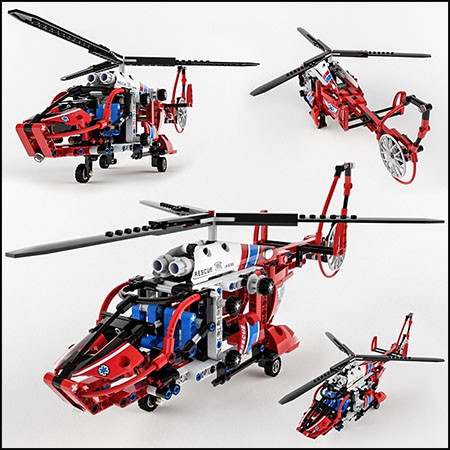 乐高玩具搭建的飞机素材之家精选3D模型