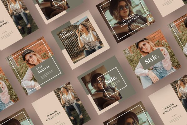 社交媒体新媒体促销广告设计模板素材库精选素材v37 ADL Social Media Kit.37