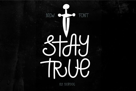 Stay True Font素材之家精选英文字体