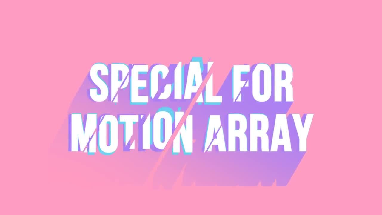 现代时尚的切片标题素材库精选AE模板