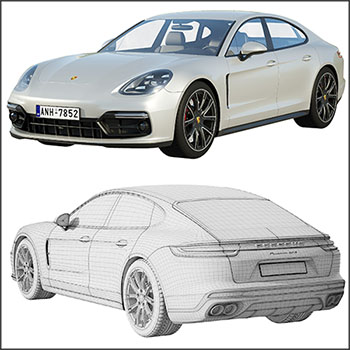 保时捷Panamera GTS 2019 3DMAX模型