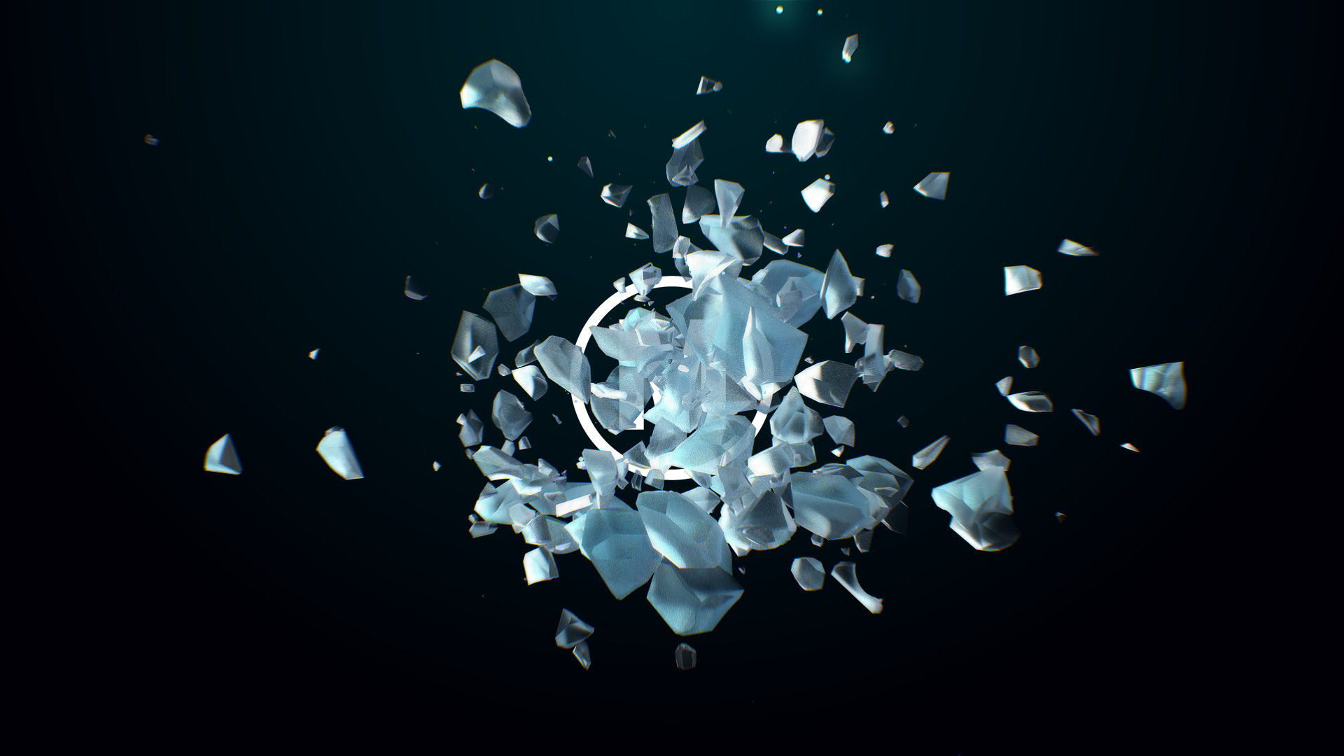 简洁优雅现代动画冰元素素材库推荐PR模板