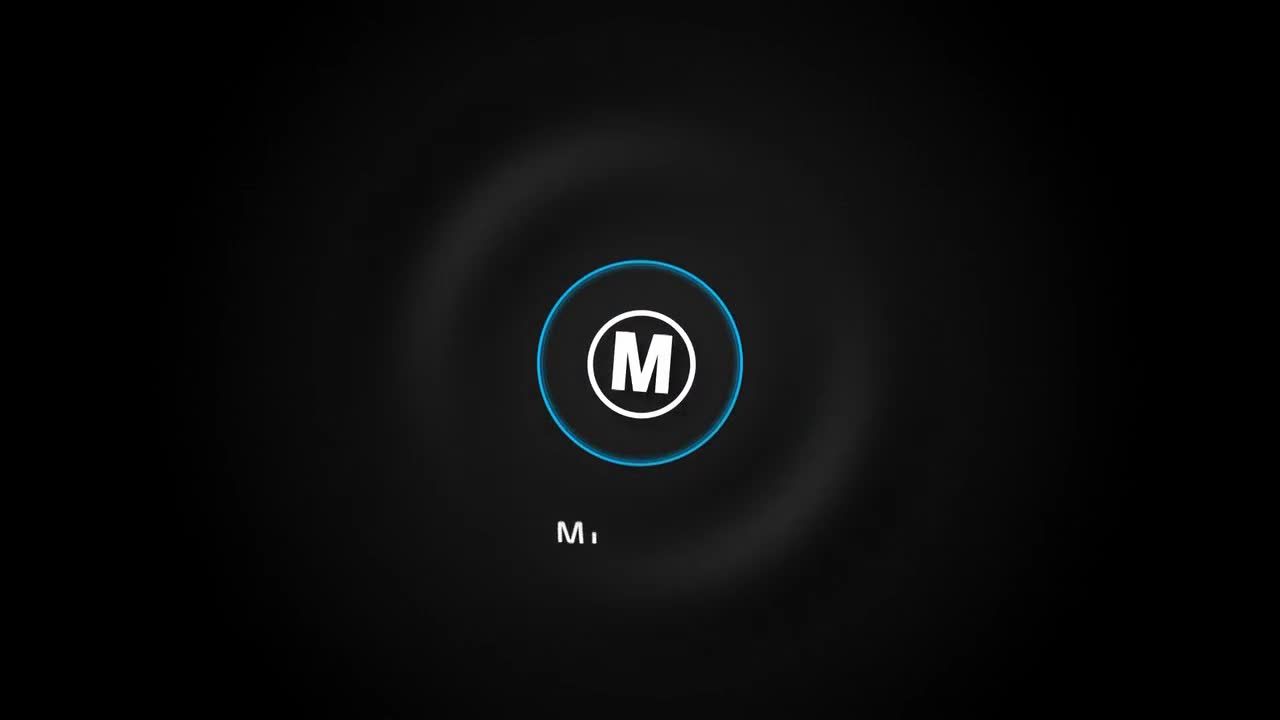 科幻方块粒子波浪标志LOGO展示素材库精选AE模板