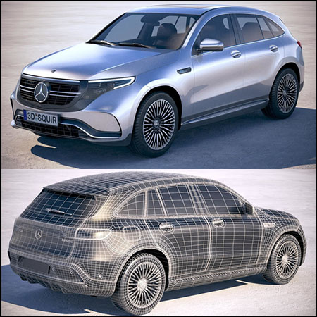 梅赛德斯-奔驰EQC AMG 2020 汽车素材之家精选3D模型