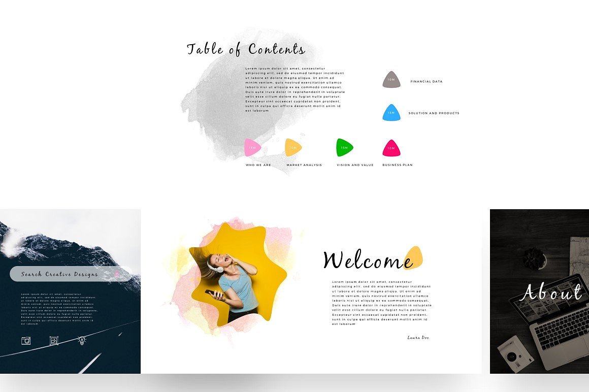 特色沙龙PowerPoint模板插图(1)