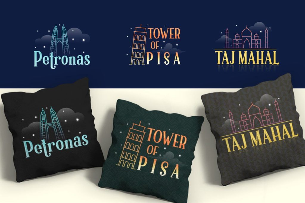 一款旅行主题英文衬线字体打包下载[ai,eps,otf]插图(3)