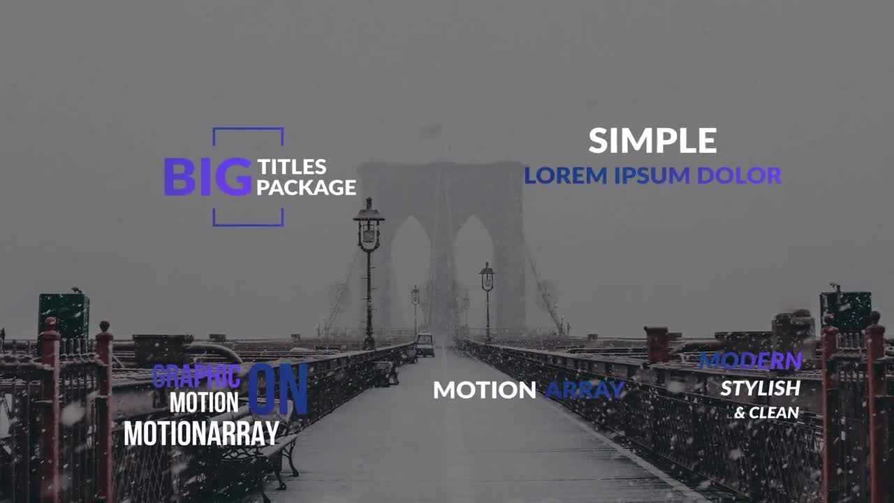 10个优雅的素材库精选pr模板动画标题包2