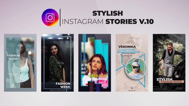 Instagram帐户视频创建ae模板