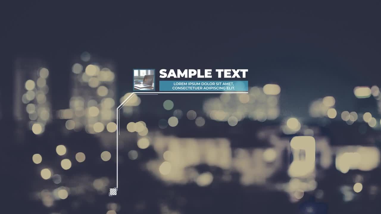 12个独特设计的动态全屏标题动画素材库精选AE模板