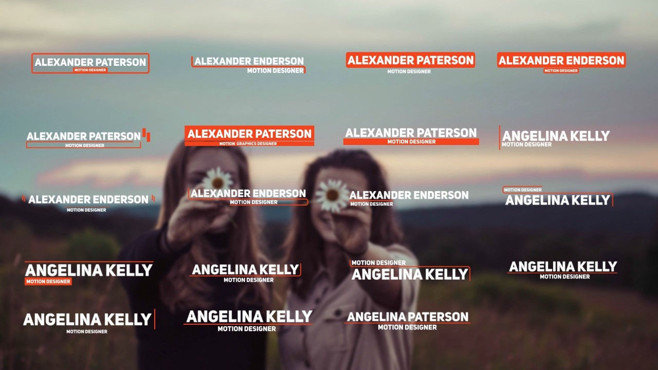 20个设计简洁的标题字幕条动画素材库推荐PR模板