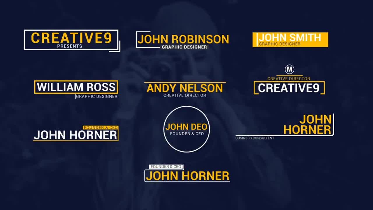 10个三分之二的媒体动画标题素材库精选AE模板