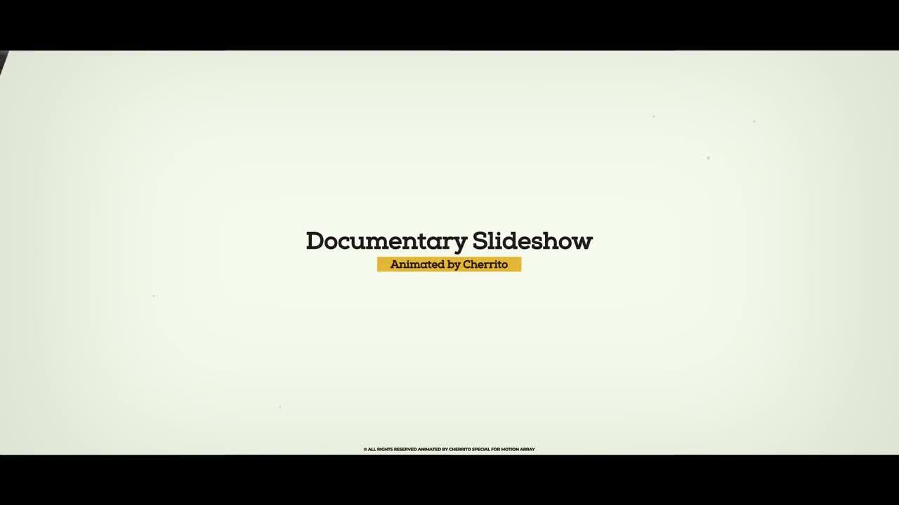 外观整洁优雅的纪录片幻灯片素材库精选AE模板