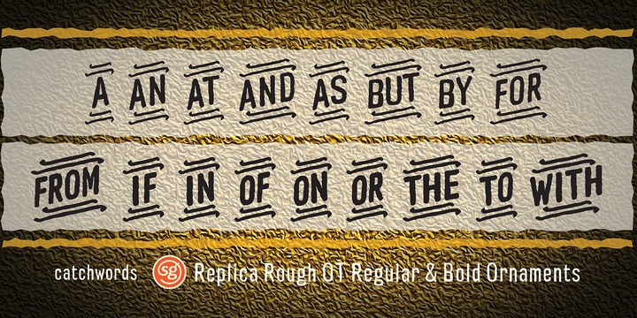 Replica Rough SG™ Font Family插图1
