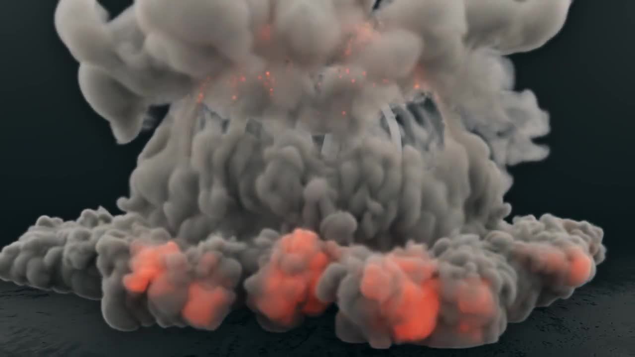 动态烟雾标志显示素材库精选AE模板