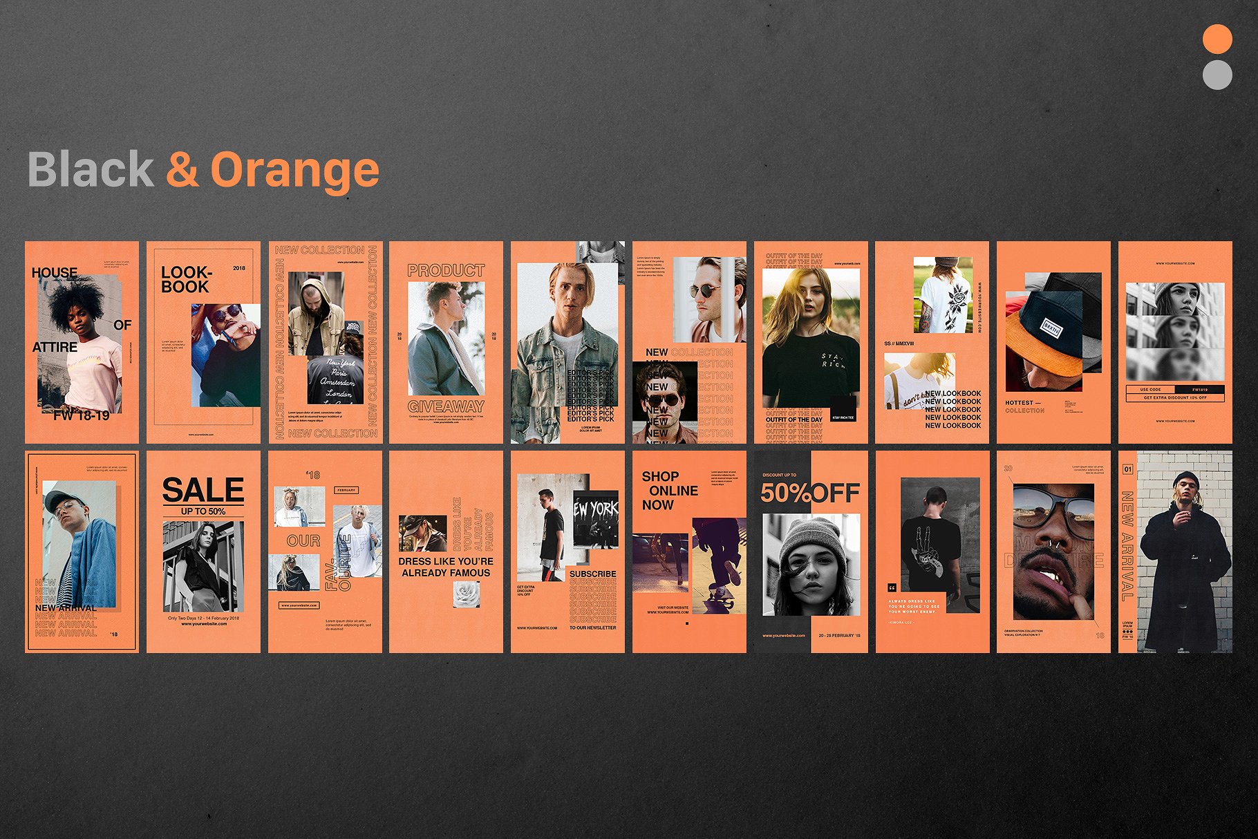 街头服饰Ins故事贴图模板素材库精选合集 Instagram Stories – Streetwear插图(1)