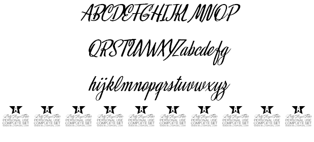 Mystical Eyes Personal Use font插图2