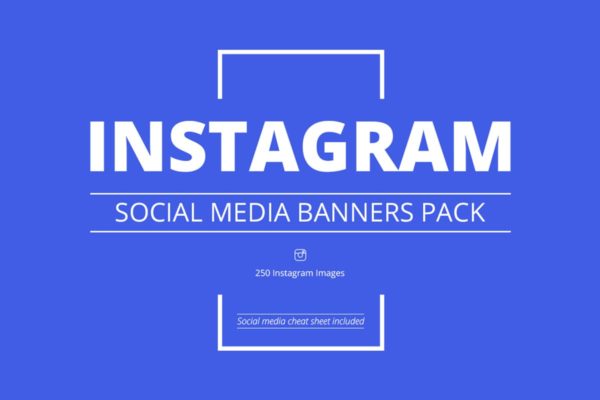 250个社交媒体营销Banner设计模板素材库精选素材 Instagram Social Media Banners Pack