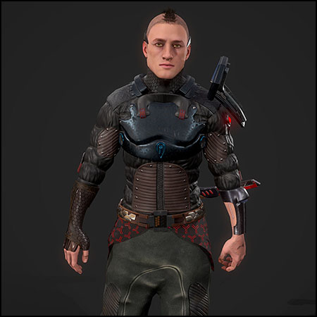 游戏中的武士素材之家精选3D模型