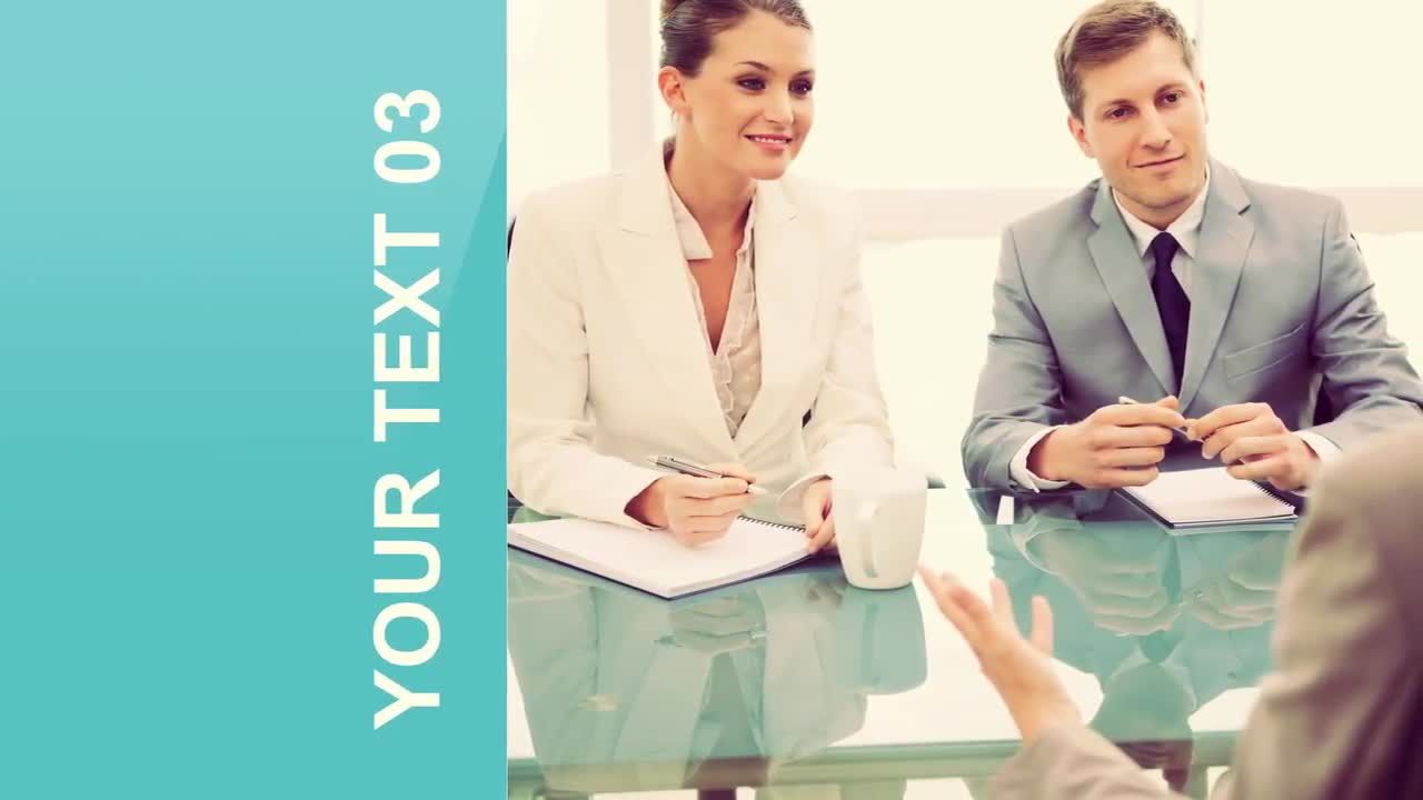 干净而现代的方形网格企业演示素材库精选AE模板