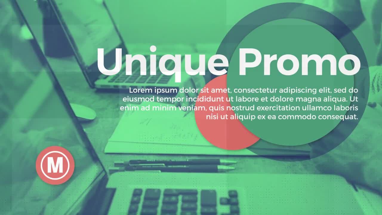 程式化设计彩色促销演示素材库精选AE模板