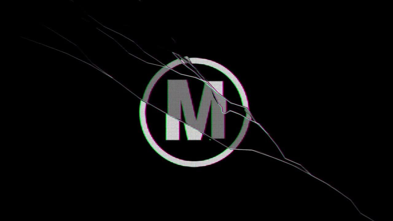 黑镜风格恐怖电影徽标显示素材库精选AE模板