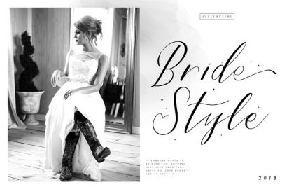 Bride Style – Modern Calligraphy素材之家精选英文字体