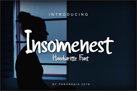 Insomenest font素材之家精选英文字体