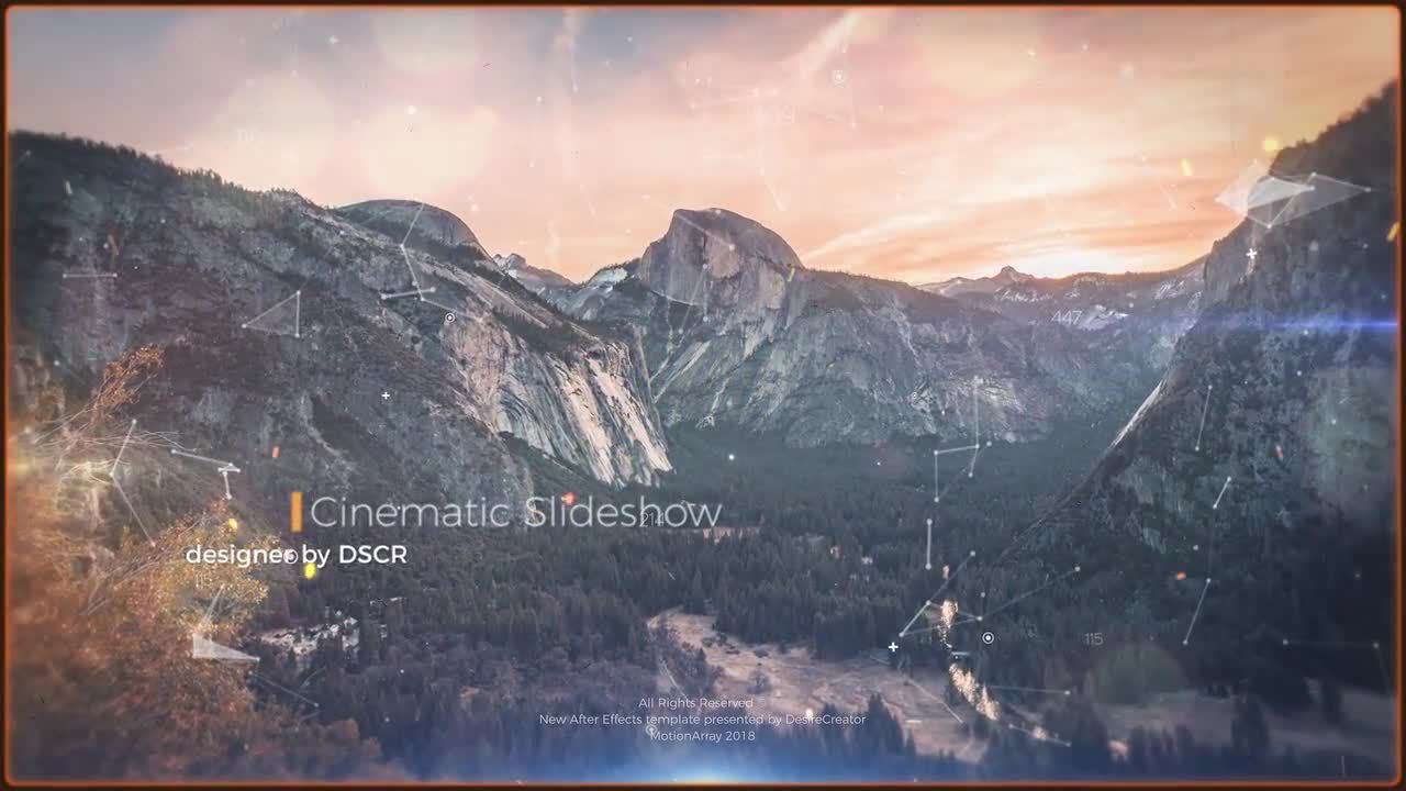 现代简洁创意水滴视差展示照片素材库精选AE模板