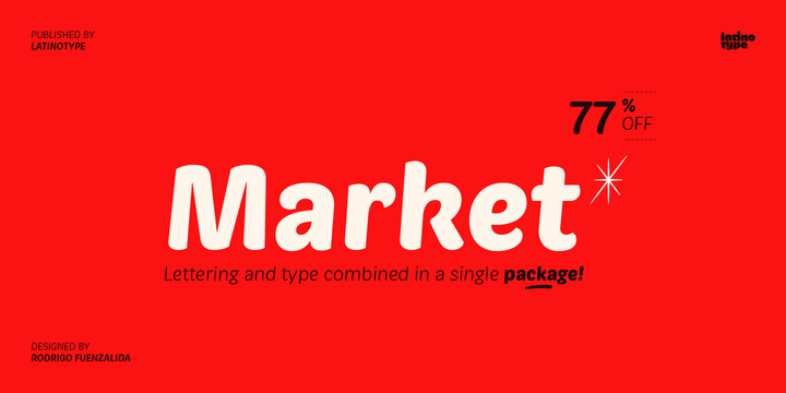 Market Font Family 12素材之家精选英文字体