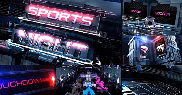 体育运动直播节目视频包装素材库精选AE模板 Sports Broadcast Pack