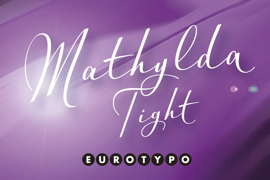 Mathylda Tight Font素材之家精选英文字体