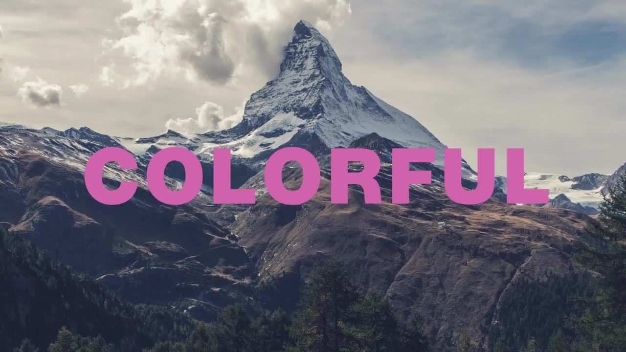 动态多彩的时髦幻灯片素材库精选AE模板