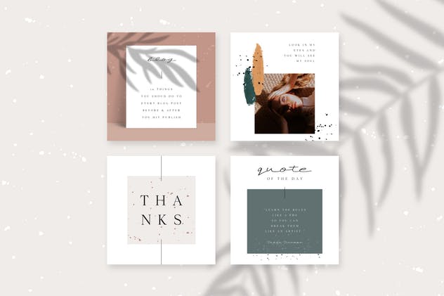 极简时尚生活Instagram帖子模板素材库精选 ANIMATED Instagram Posts – Lucia插图(7)