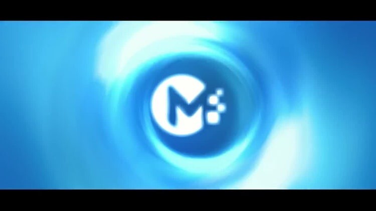 抽象时尚的能量涡旋徽标素材库精选AE模板