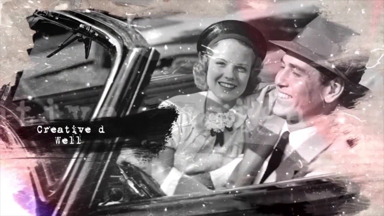 复古效果幻灯片素材库精选AE模板素材