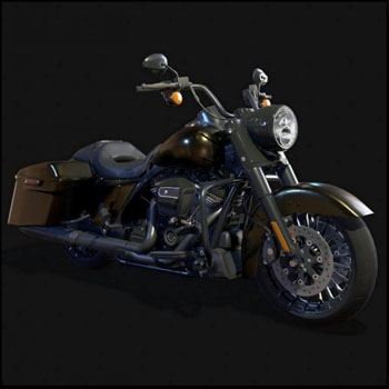 哈雷戴维森路王摩托车素材之家精选3D模型