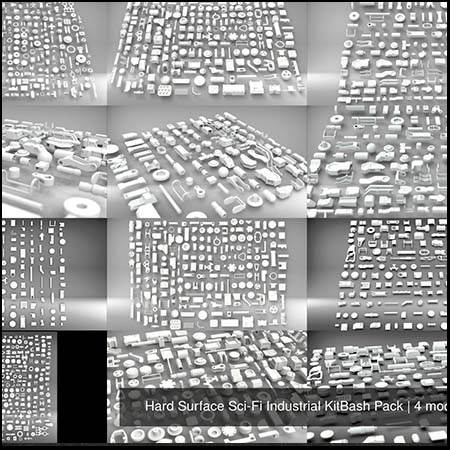 硬面零件模组素材之家精选3D模型合集