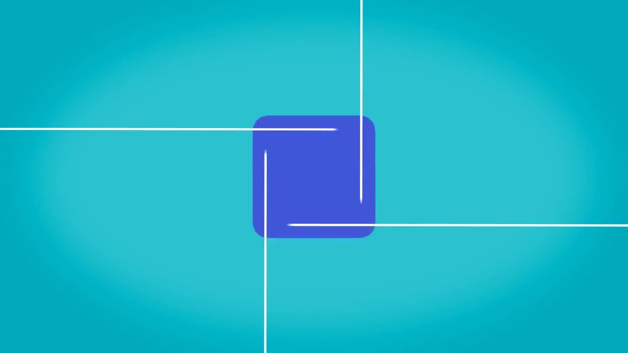 充满活力的形状和线条动画徽标素材库精选AE模板