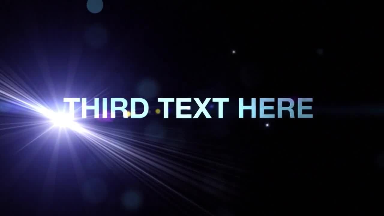 星光闪烁电影预告片素材库精选AE模板