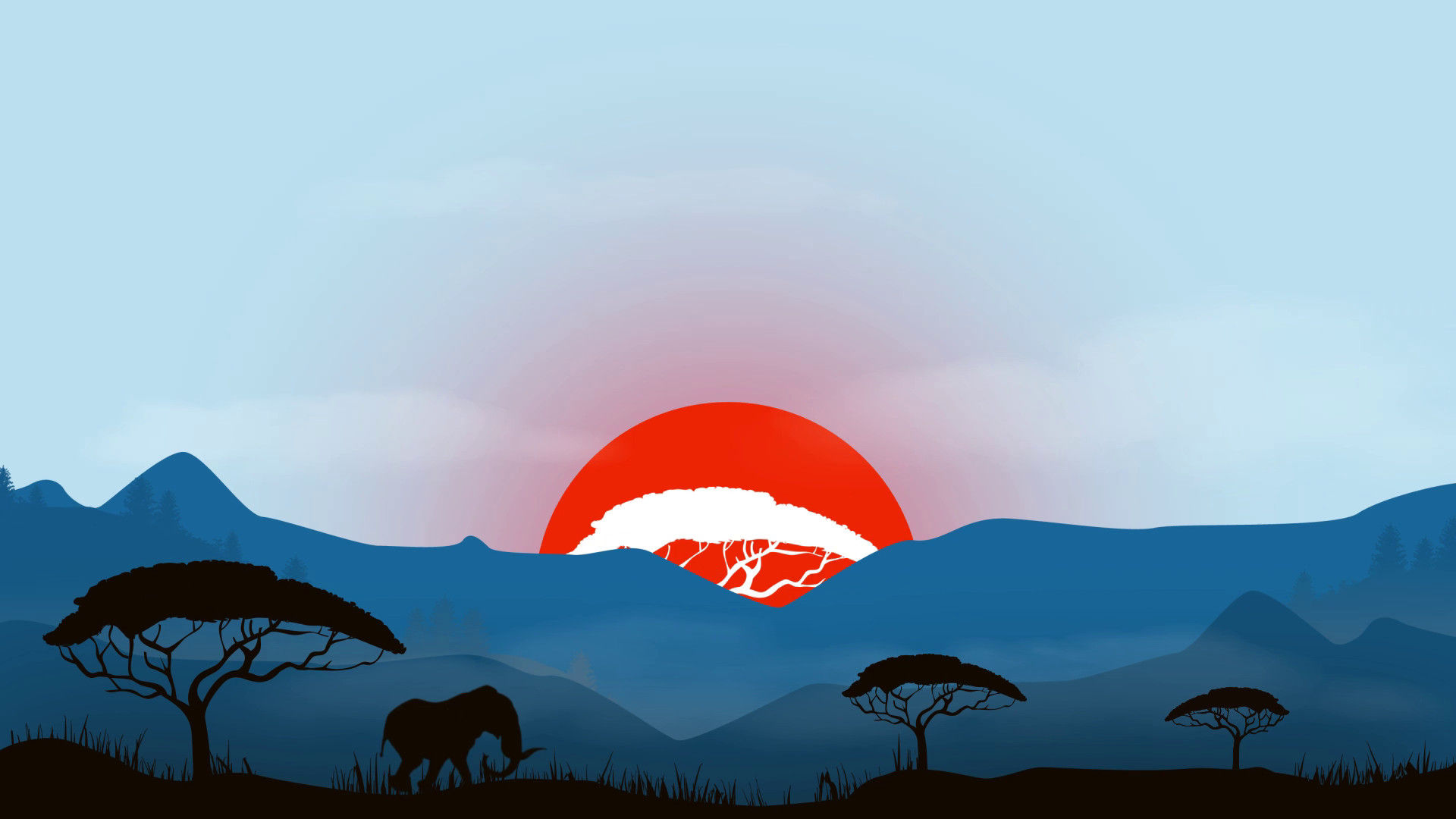 大气的非洲新闻徽标显示素材库精选AE模板