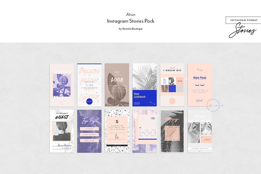 时尚大气Instagram故事贴图模板素材库精选 Instagram Stories • Alrún插图(5)