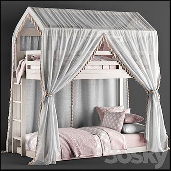 双层儿童床素材之家精选3D模型