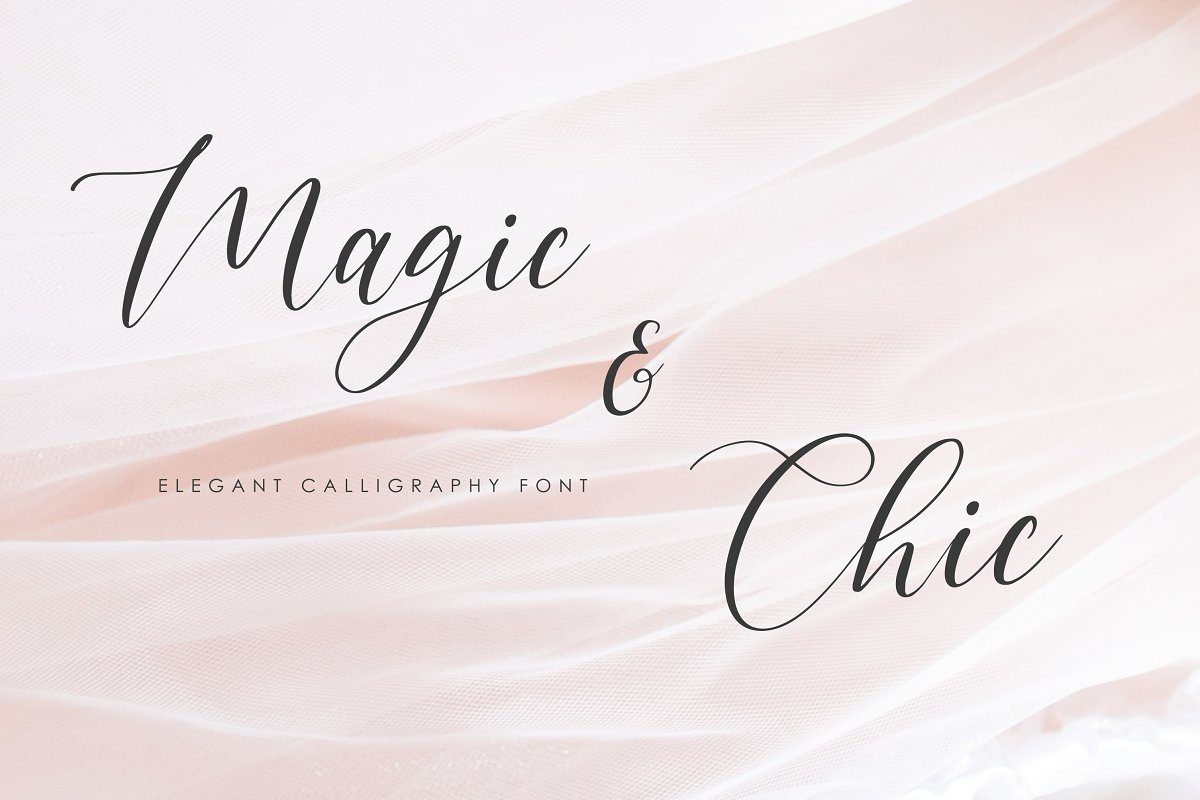 Magic & Chic Calligraphy Font素材之家精选英文字体