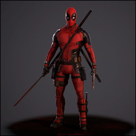 漫威英雄人物死侍素材之家精选3D模型