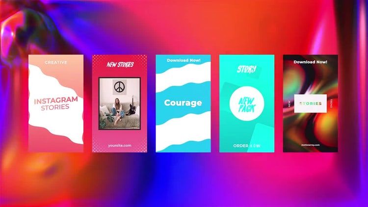 5个独特时尚故事2素材库精选AE模板