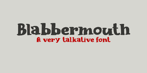 Blabbermouth DEMO font素材之家精选英文字体