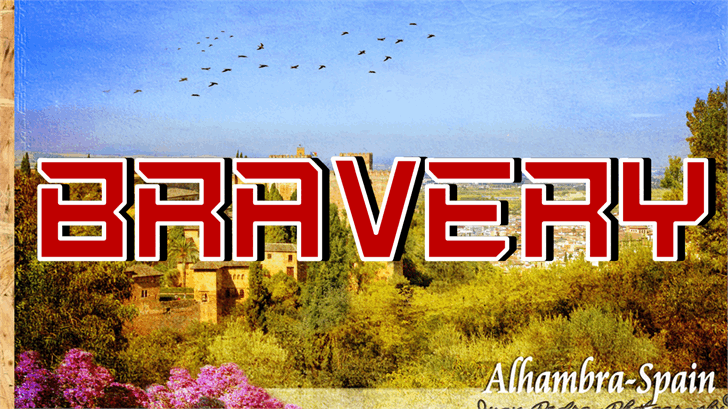 Bravery font插图 Bravery font插图
